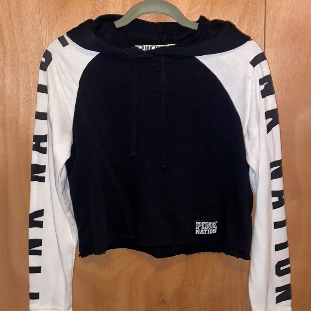 Pink Crop Hoodie